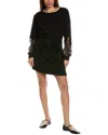 Grey State Mini Dress In Black