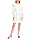 Grey State Mini Dress In White