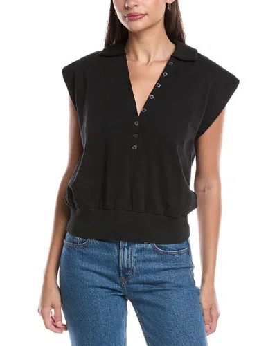 Grey State Muscle Top In Black