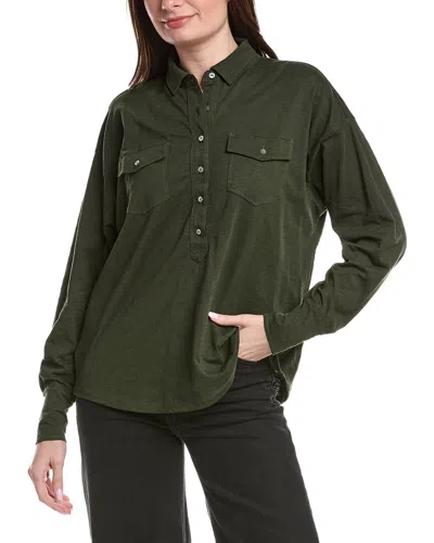 Grey State Shirt In Green