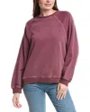 Grey State Sweatshirt In Burgundy