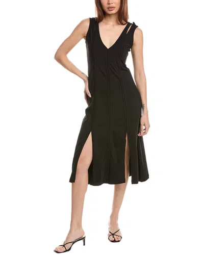 Grey State Tank Dress In Black