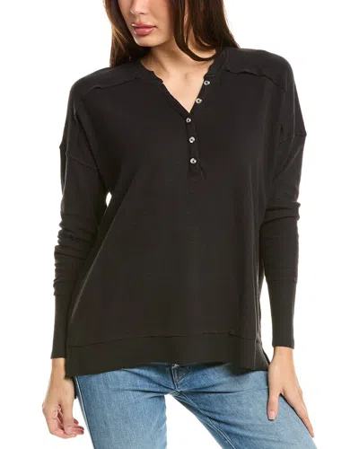 Grey State Top In Black
