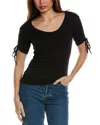 Grey State Top In Black