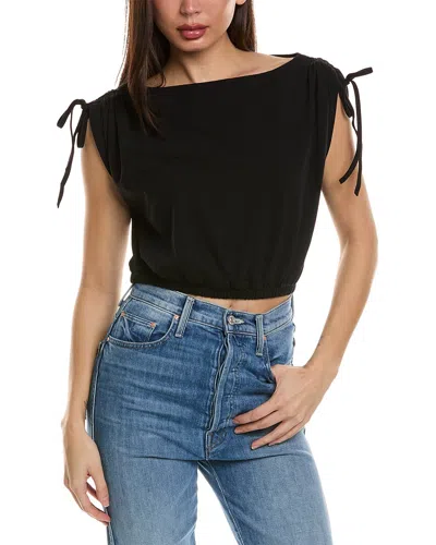 Grey State Top In Black