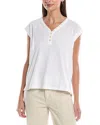 Grey State Top In White