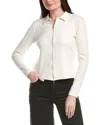 Grey State Top In White