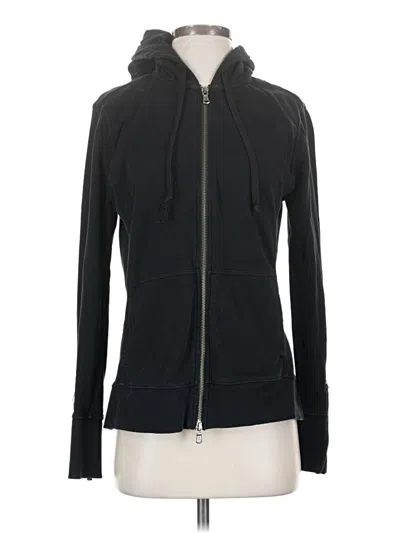 Pre-owned Grey State Zip Up Hoodie In Black