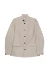 Greyed Leon Buttoned Overshirt In Neutral