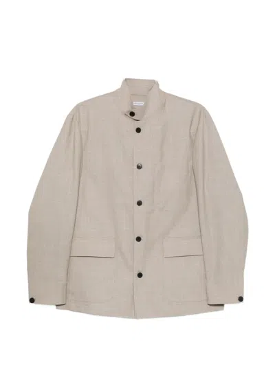Greyed Leon Buttoned Overshirt In Neutral