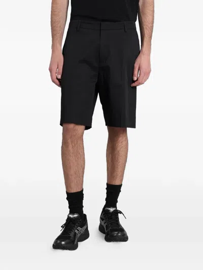Greyed Ridge Pressed-crease Shorts In Black