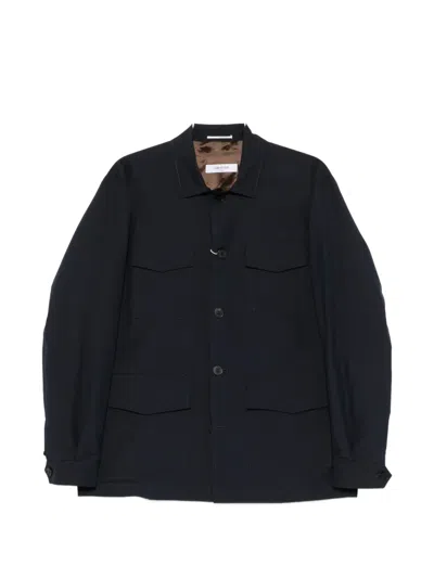 Greyed Voyager Buttoned Overshirt In Blue