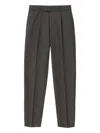Greyed Wool Trousers In Gray