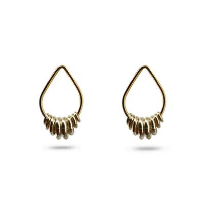 Greyewolfe Women's Gold / Silver Two-tone Teardrop Waterfalls In Multi