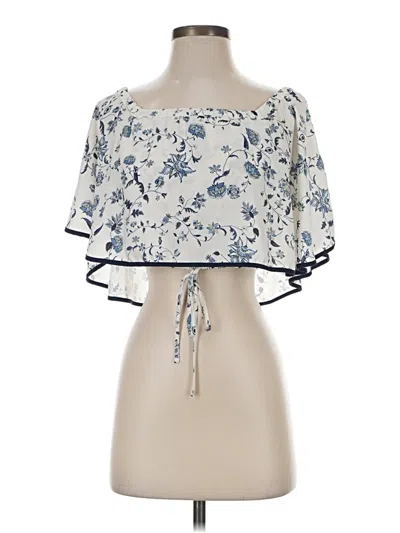 Pre-owned Greylin 3/4 Sleeve Blouse In Blue