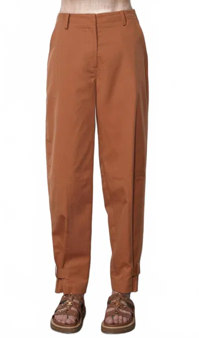 Greylin Cameron Cinched Ankle Pants In Clay In Brown