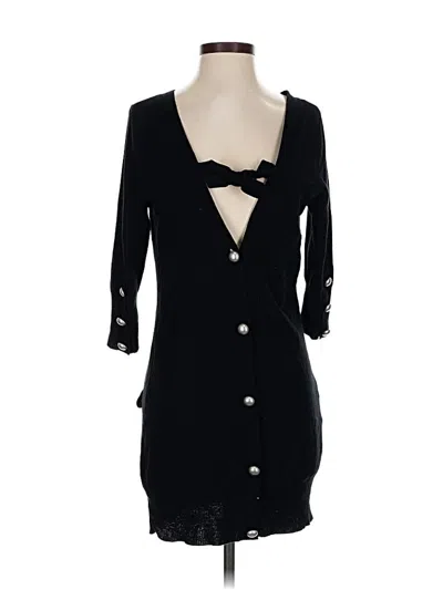 Pre-owned Greylin Cardigan Sweater In Black