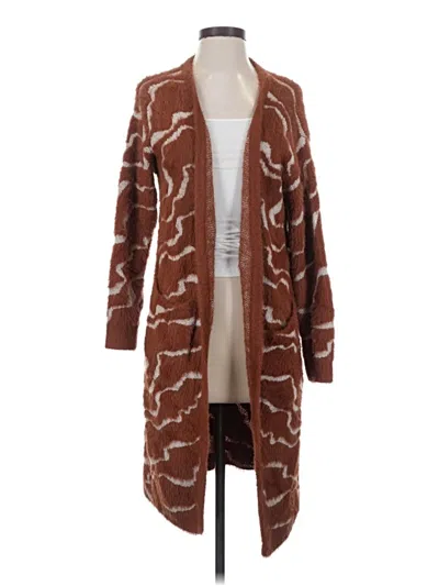 Pre-owned Greylin Cardigan Sweater In Brown