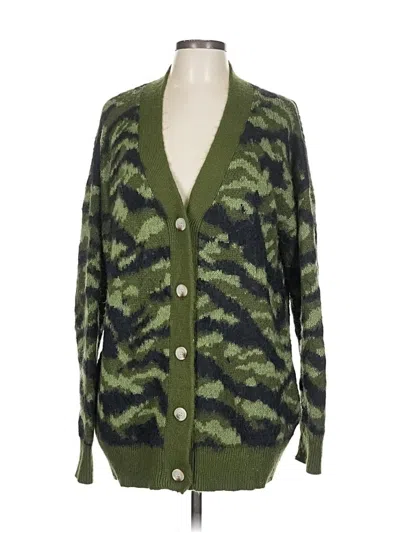 Pre-owned Greylin Cardigan Sweater In Green