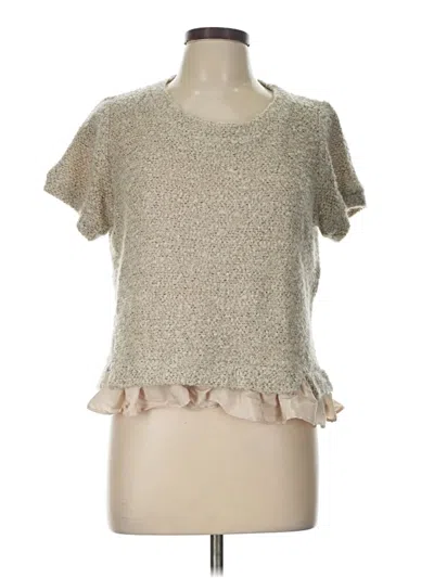 Pre-owned Greylin Cardigan Sweater In Tan