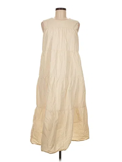 Pre-owned Greylin Casual Dress In White