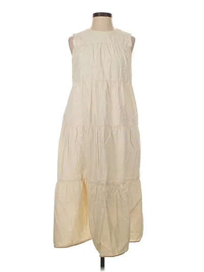 Pre-owned Greylin Casual Dress In White