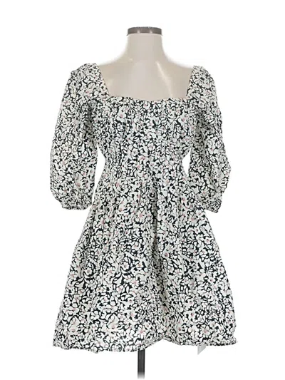 Pre-owned Greylin Casual Dress In White
