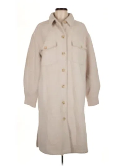 Pre-owned Greylin Coat In Ivory