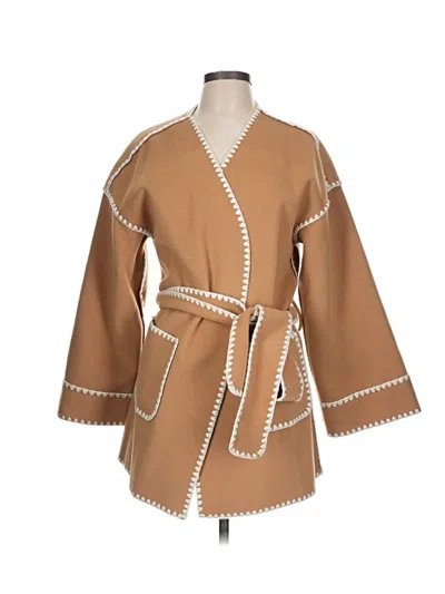 Pre-owned Greylin Coat In Tan