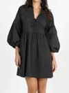 Greylin Connie Balloon Dress In Black