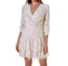 Greylin Helena Ruffled Mini Dress In Cream In White
