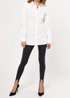 Greylin Jenny Smocked Poplin Shirt In White In White