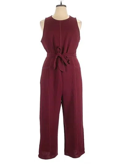 Pre-owned Greylin Jumpsuit In Burgundy
