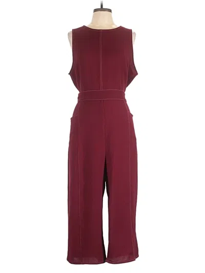 Pre-owned Greylin Jumpsuit In Burgundy