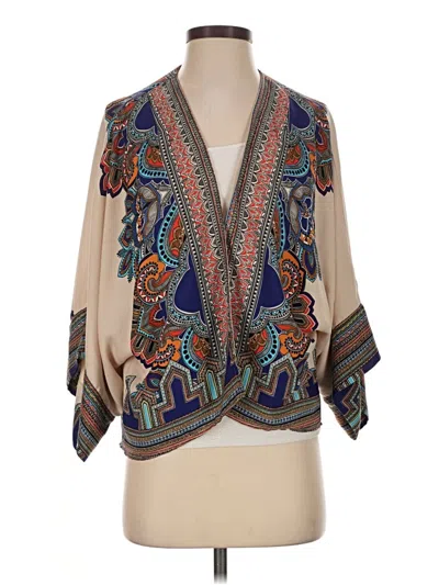 Pre-owned Greylin Kimono In Tan