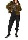 Greylin Liza Plaid Jacket In Brown/moss/tan In Multi