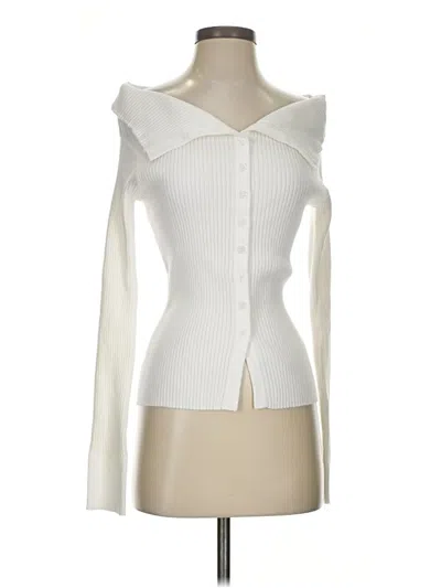 Greylin Long Sleeve Top White Strapless Neckline Tops