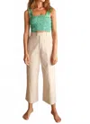 Greylin Luana Crop Pant In Unbleached In Neutral
