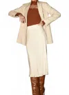Greylin Midi Skirt In Cream In Neutral