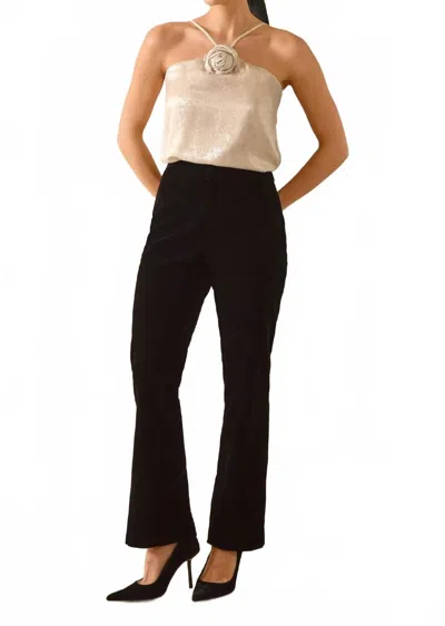 Greylin Milton Velvet Pant In Black