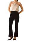 Greylin Milton Velvet Straight Leg Pant In Black In Black