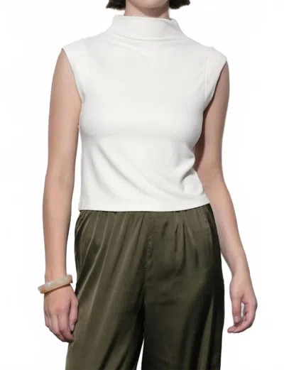 Greylin Paloma Funnel Neck Top In Ivory In White