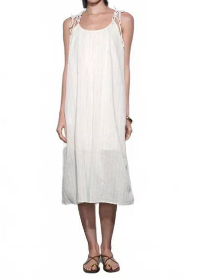 Greylin Pauline Striped Midi Dress In Ivory In White