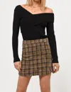 Greylin Penny Off The Shoulder Cozy Sweater In Black In Black