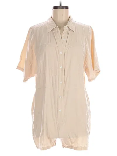 Pre-owned Greylin Romper In Tan