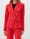 Greylin Rumi Blazer In Red In Red