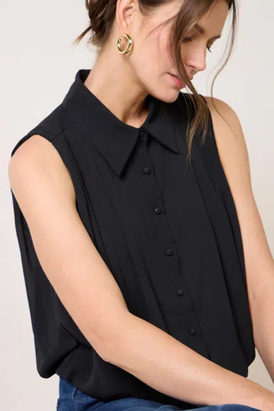 Greylin Samantha Button Down Top In Blue