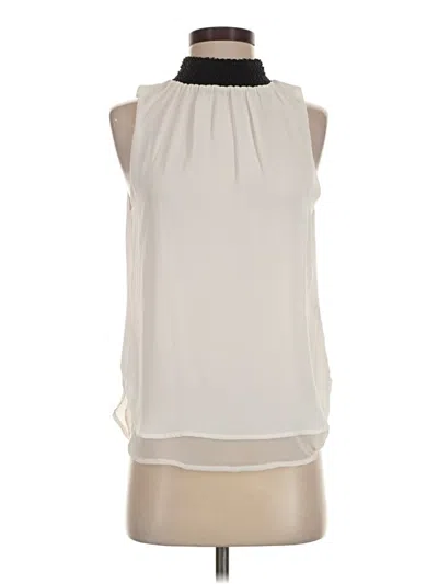 Pre-owned Greylin Sleeveless Blouse In Ivory
