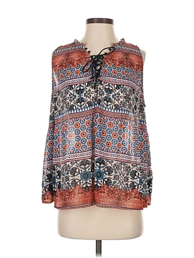 Pre-owned Greylin Sleeveless Blouse In Orange