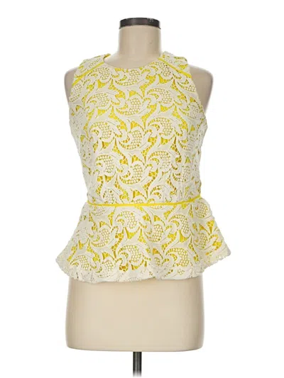 Pre-owned Greylin Sleeveless Blouse In Yellow